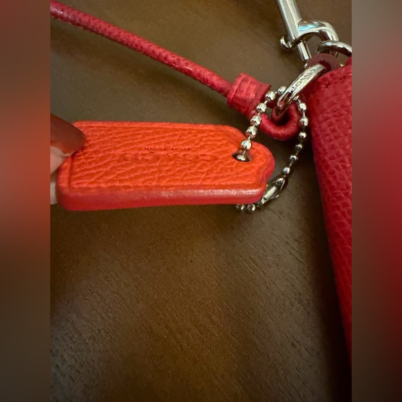 Coach Vibrant Red & Orange Wristlet - Picture 6 of 9
